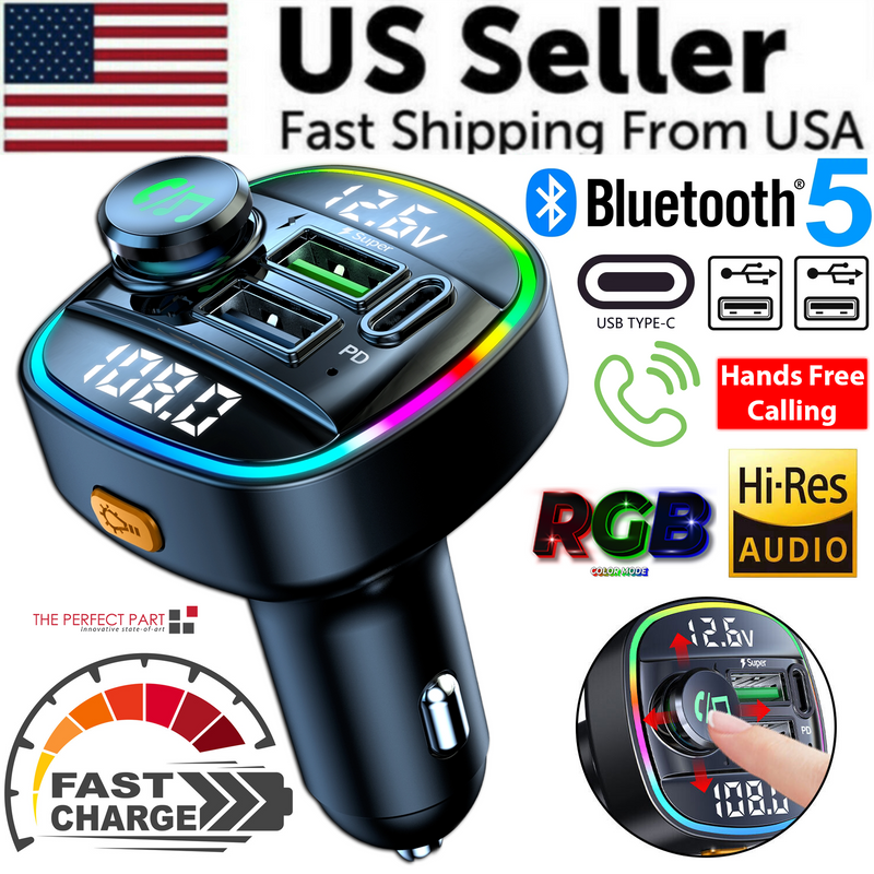 AutoTune Wireless FM Transmitter with Bluetooth 5.0