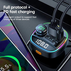 AutoTune Wireless FM Transmitter with Bluetooth 5.0
